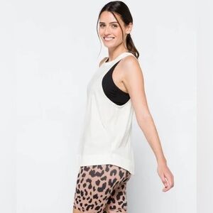 Inhale Solid Tank by Fp Movement at Free People, Painted White, S